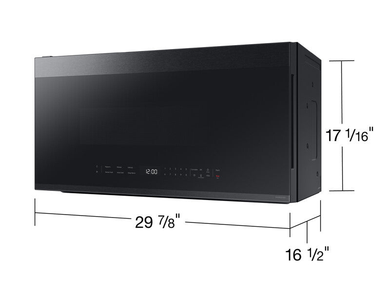 2.1 CF BESPOKE Over-the-Range Microwave, Edge to Edge Glass Display - (ME21DG6500MTAA)