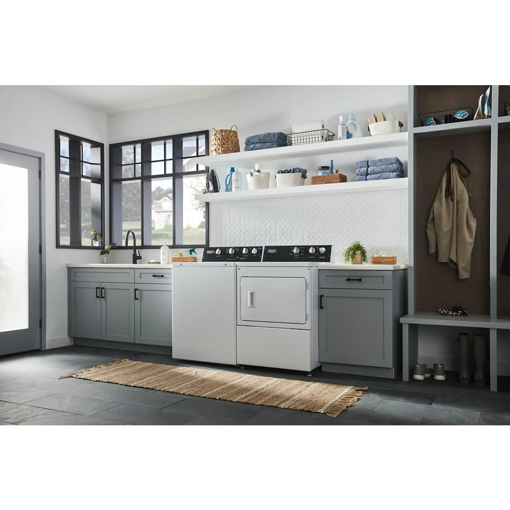 Commercial-Grade Residential Dryer - 7.4 cu. ft. - (MEDP585GW)