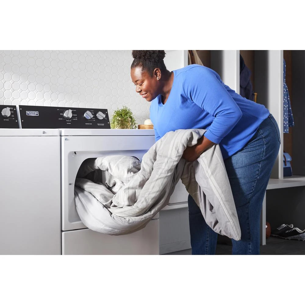 Commercial-Grade Residential Dryer - 7.4 cu. ft. - (MEDP585GW)
