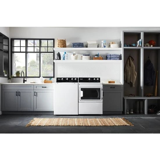 7.4 cu. ft. Commercial-Grade Residential Electric Dryer - (MEDP586KW) - MAYTAG