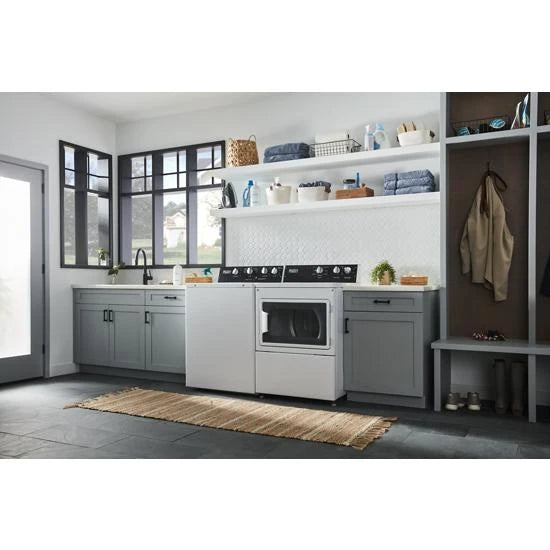 7.4 cu. ft. Commercial-Grade Residential Electric Dryer - (MEDP586KW) - MAYTAG