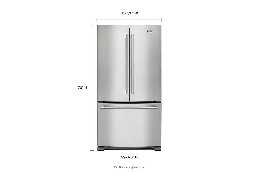 36- Inch Wide Counter Depth French Door Refrigerator - 20 Cu. Ft. - (MFC2062FEZ) - MAYTAG