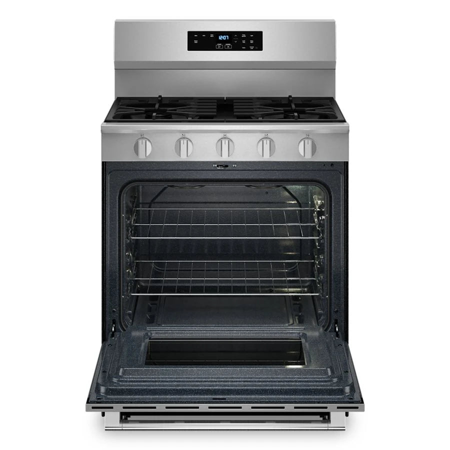 Maytag Stainless Steel 30-Inch Wide Gas Range With Steam Clean - 5.0 cu. ft. - (MFGS4030RS)