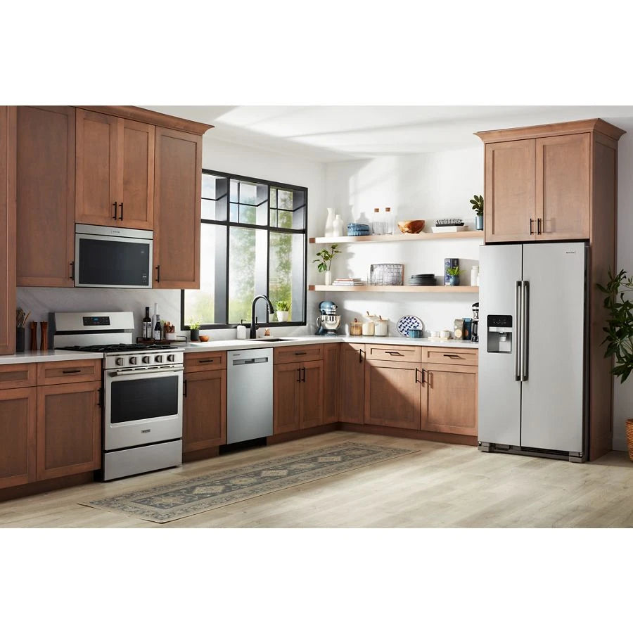 Maytag Stainless Steel 30-Inch Wide Gas Range With Steam Clean - 5.0 cu. ft. - (MFGS4030RS)