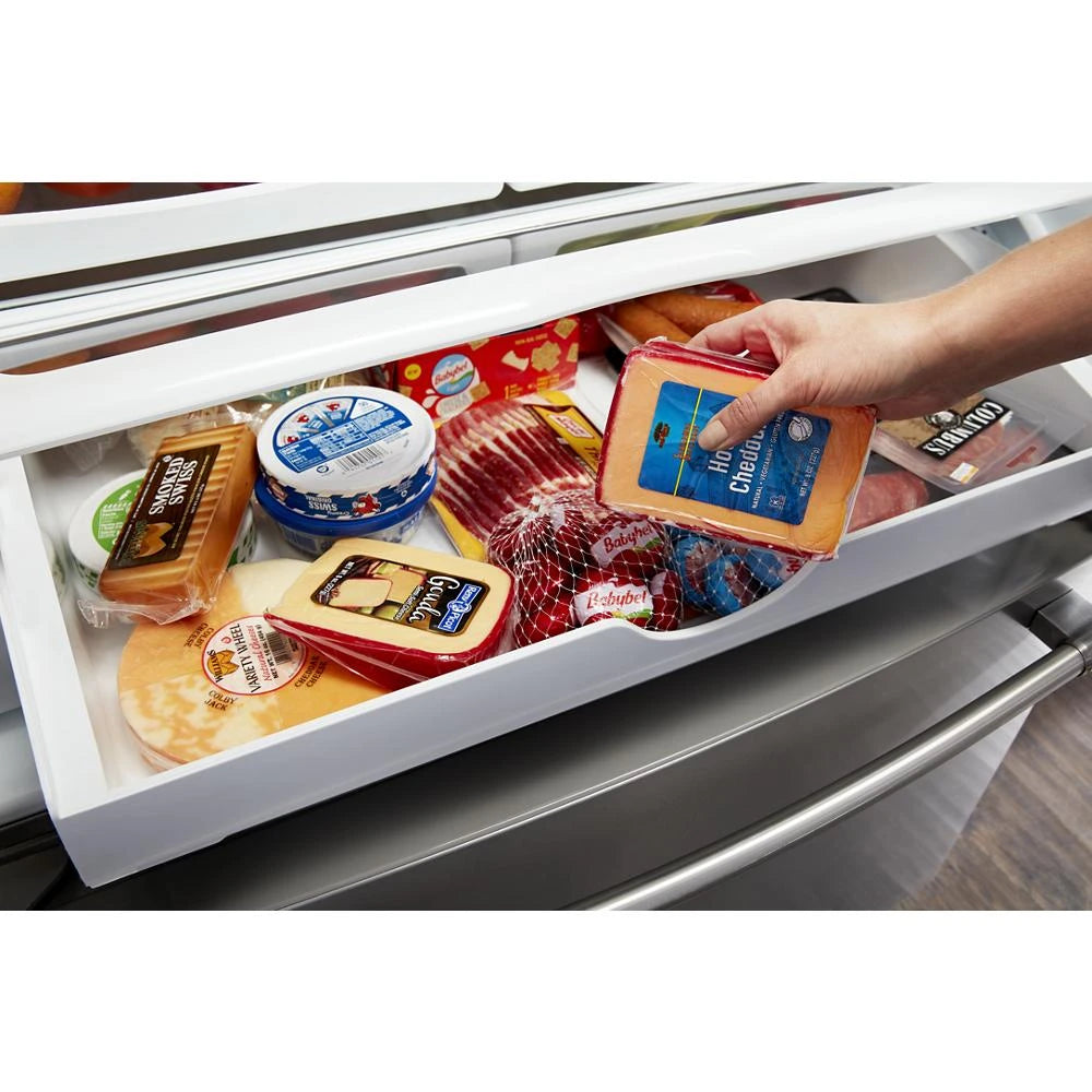 36- Inch Wide French Door Refrigerator with PowerCold(R) Feature - 25 Cu. Ft. - (MFI2570FEZ) - MAYTAG