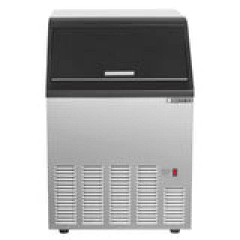 Maxx Ice Self-Contained Ice Machine, 125 lbs, Half Dice, w/Storage Bin, Stainless Steel/Black Trim - (MIM125H)