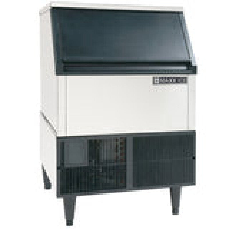 Maxx Ice Self-Contained Ice Machine, 265 lbs, Half Dice Cubes, Storage Bin, Stainless Steel/Black Trim - (MIM265H)