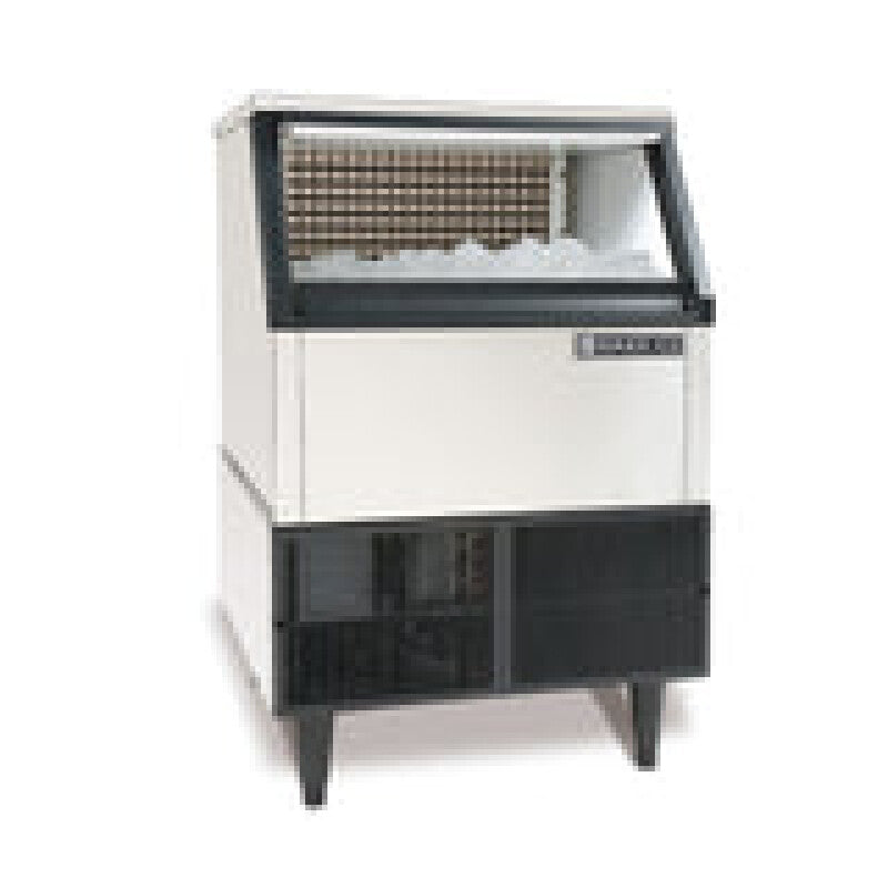 Maxx Ice Self-Contained Ice Machine, 265 lbs, Half Dice Cubes, Storage Bin, Stainless Steel/Black Trim - (MIM265H)