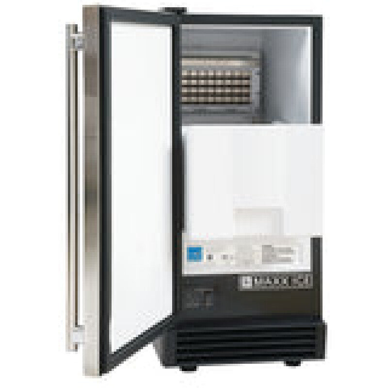 Maxx Ice 50 lb. Freestanding Icemaker in Stainless Steel and Black - (MIM50)
