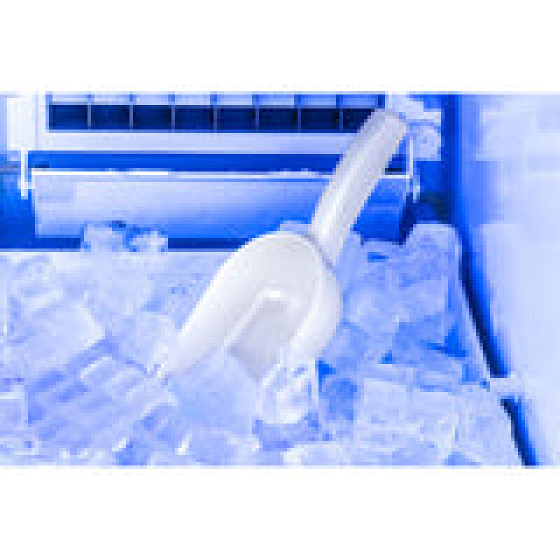 Maxx Ice Outdoor 50 lb. Freestanding Icemaker with Drain Pump in Stainless Steel - (MIM50PO)