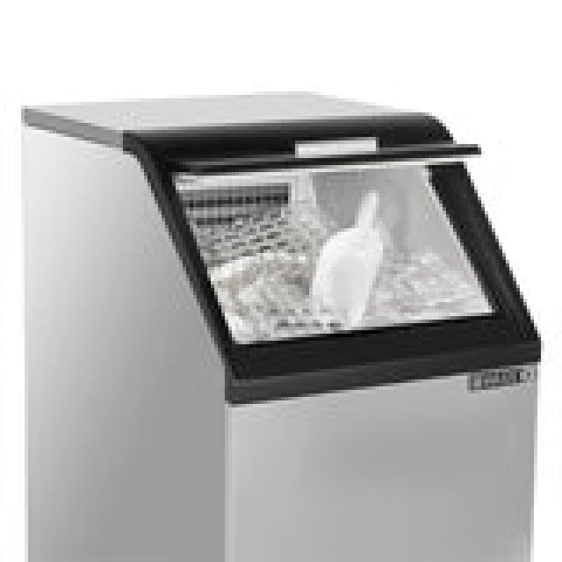 Maxx Ice Self-Contained Ice Machine, 85 lbs, Half Dice Cubes, Storage Bin, Stainless Steel/Black Trim - (MIM85H)
