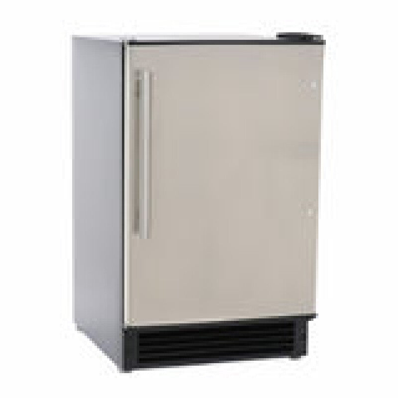 Maxx Ice Countertop or Built-In Ice Maker, 15 lbs, Crescent Cube, Black w/Stainless Steel Door - (MIMC15C)