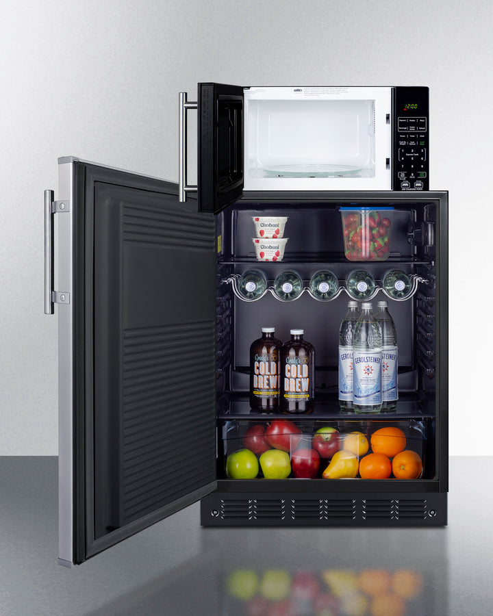 Microwave/refrigerator Combination With Allocator - (MRF708BLSSALHD)