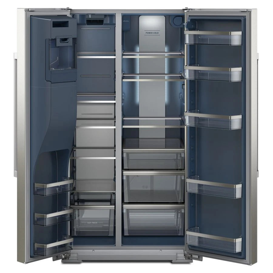 36-inch Wide Full-Depth Side-by-Side Refrigerator with Arctic Blue Interior - 28.7 Cu. Ft. - (MRSF6636RZ)