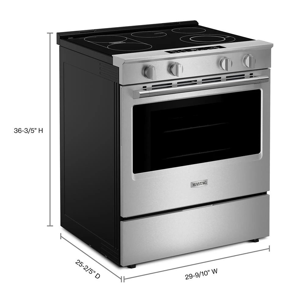 30-Inch Wide Slide-In Electric Range with Grill Mode and No Preheat Air Fry - 5.3 Cu. Ft. - (MSES7030SZ)
