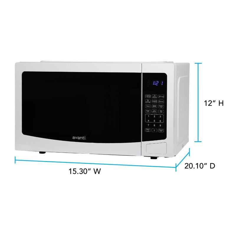 Avanti Microwave Oven, 1.1 cu. ft. Capacity - (MT115V3S) - AVANTI