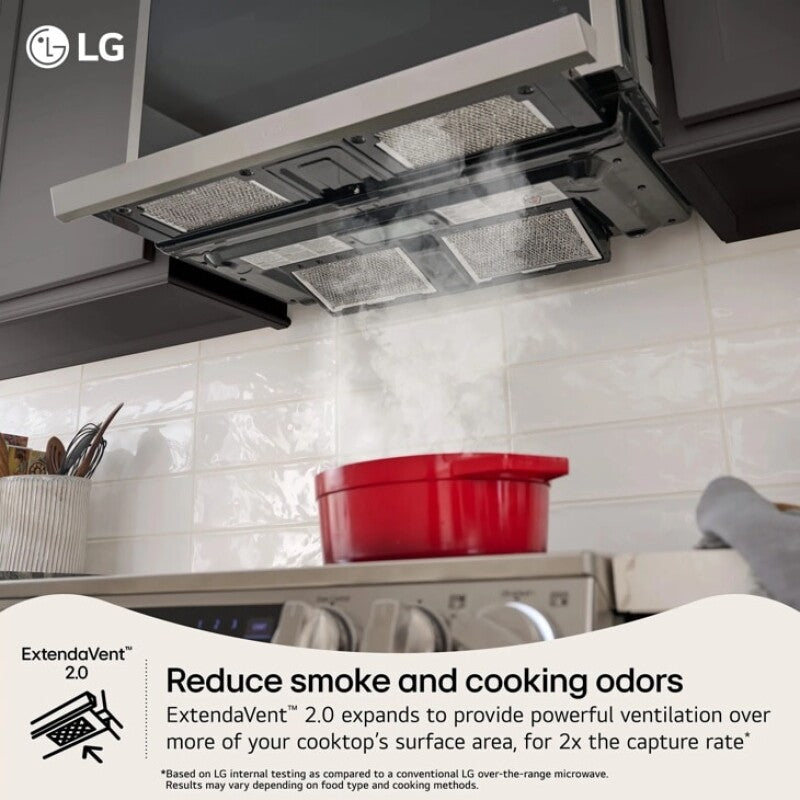2.1 cu. ft. Smart Over-the-Range Microwave with ExtendaVent(R) 2.0 - (MVEL2125F) - LG