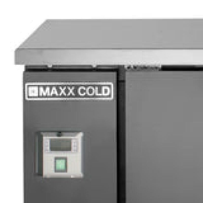 Maxx Cold Single Tower, 2 Tap Beer Dispenser, 2 Barrels/Kegs (297L), Black/Stainless Steel Top - (MXBD481BHC)