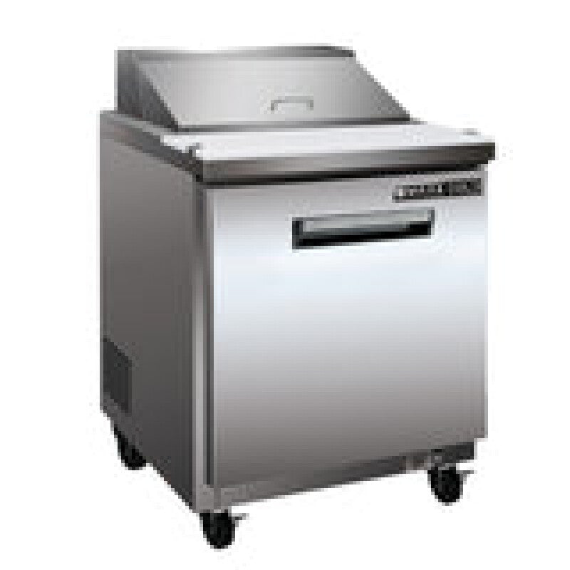 Maxx Cold One-Door Refrigerated Sandwich and Salad Prep Station, 7 cu. ft., in Stainless Steel - (MXCR29SHC)