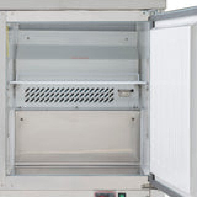 Maxx Cold Double Door Undercounter Refrigerator, 12 cu. ft. Storage Capacity, in Stainless Steel - (MXCR48UHC)