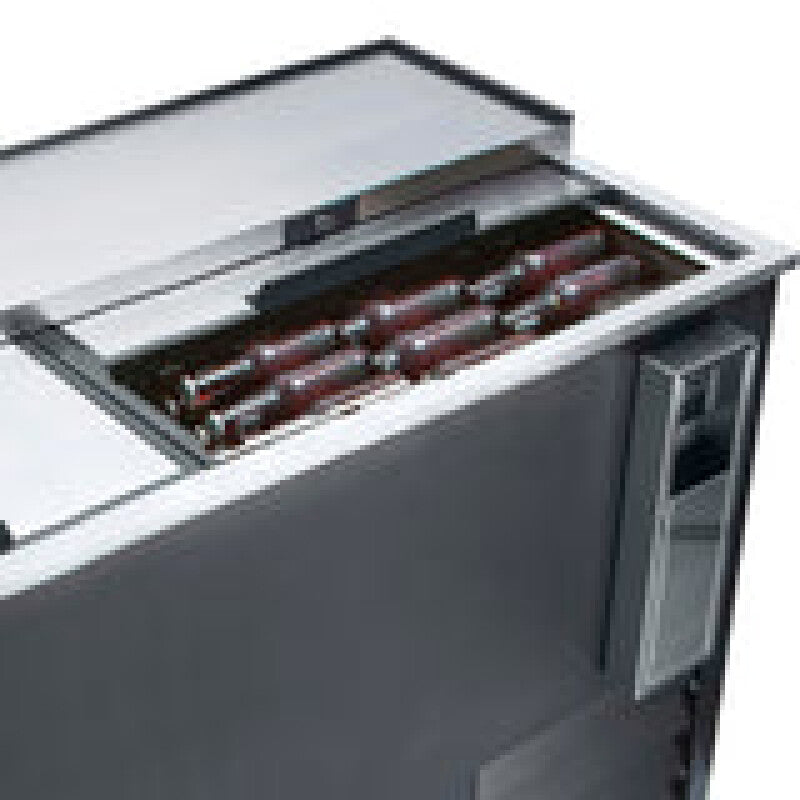 Maxx Cold Horizontal Bottle Cooler, 17 cu. ft. Storage Capacity, Black/Stainless Steel Top, Interior - (MXCR65BHC)
