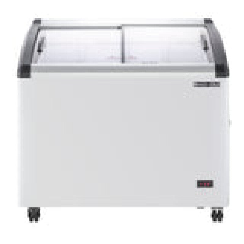 Maxx Cold Curved Glass Top Chest Freezer Display, 6.71 cu. ft. Storage Capacity, in White - (MXF40CHC4)