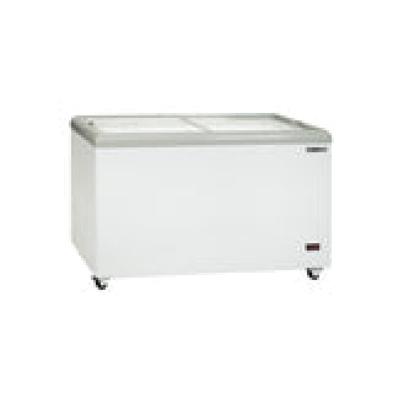 Maxx Cold Sliding Glass Top Mobile Ice Cream Display Freezer, 11 cu. ft. Storage Capacity, in White - (MXF52F)
