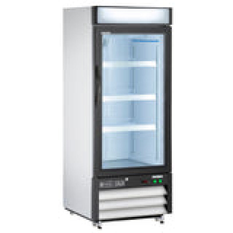 Maxx Cold Single Glass Door Merchandiser Refrigerator, in White - (MXM112RHC)