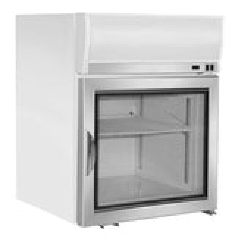 Maxx Cold Merchandiser Freezer, Countertop, 2.1 cu. ft. Storage Capacity, in White - (MXM125FHC)