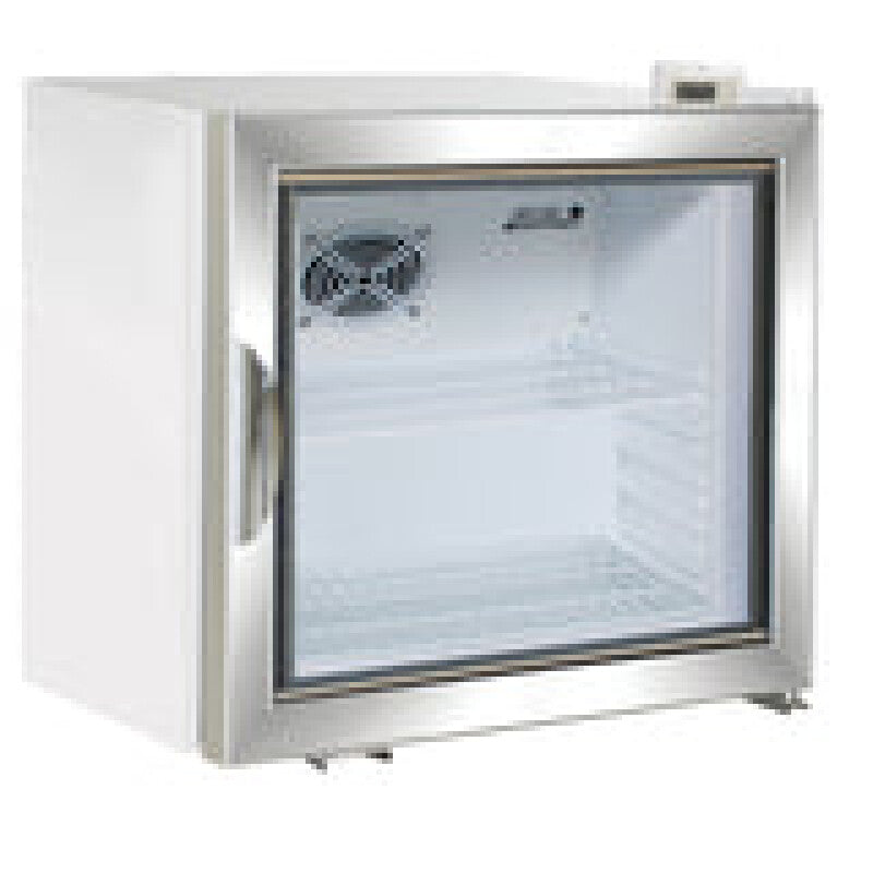 Maxx Cold Merchandiser Refrigerator, Countertop, 2.1 cu. ft. Storage Capacity, in White - (MXM12RHC)