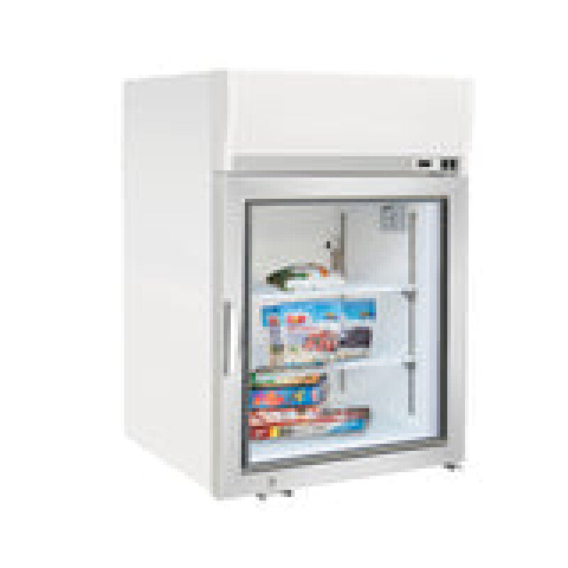 Maxx Cold Merchandiser Freezer, Countertop, 4.2 cu. ft. Storage Capacity, in White - (MXM14FHC)