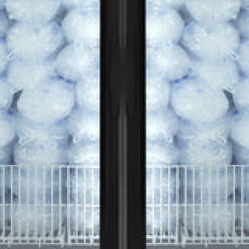 Maxx Cold Double Glass Door Ice Merchandiser Freezer, 48 cu. ft. Storage Capacity, in White - (MXM248FHCICE)