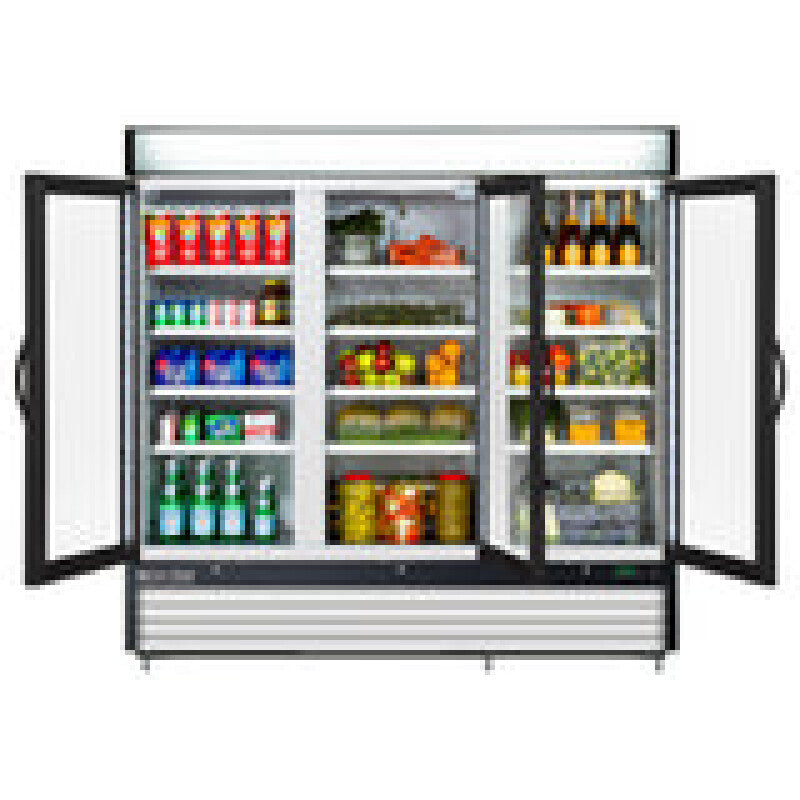 Maxx Cold Triple Glass Door Merchandiser Refrigerator, Free Standing, 72 cu. ft., in White - (MXM372RHC)