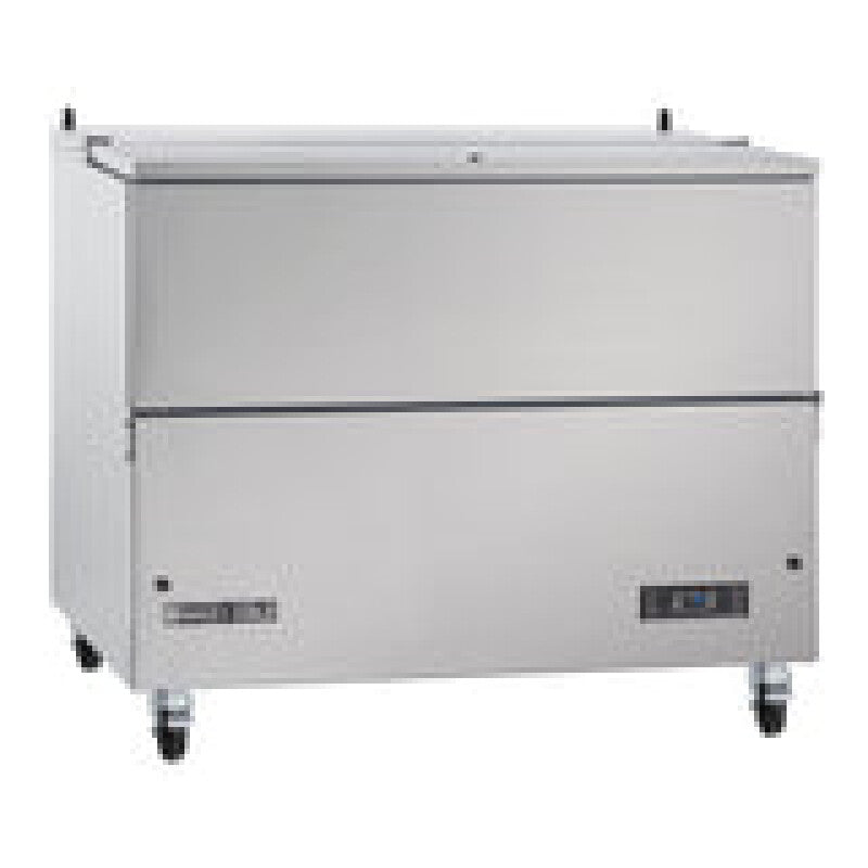 Maxx Cold Milk Cooler, 49"W, Stores up to (12) 13" Milk Crates, in Stainless Steel - (MXMC49HC)