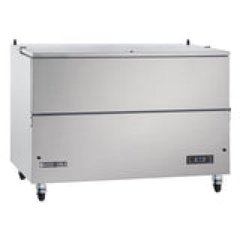 Maxx Cold Milk Cooler, 58"W, Stores up to (16) 13" Milk Crates, in Stainless Steel - (MXMC58HC)
