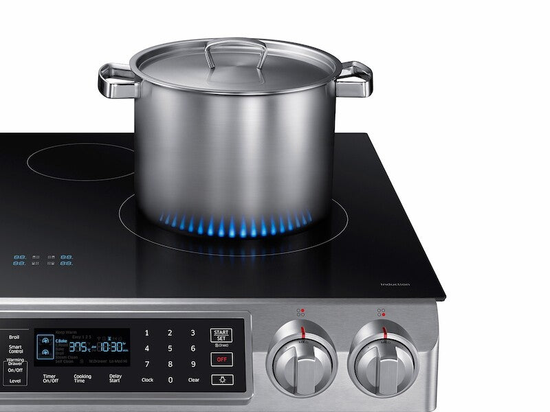 5.8 cu ft. Smart Slide-in Induction Range with Virtual Flame™ - (NE58K9560WSAA)