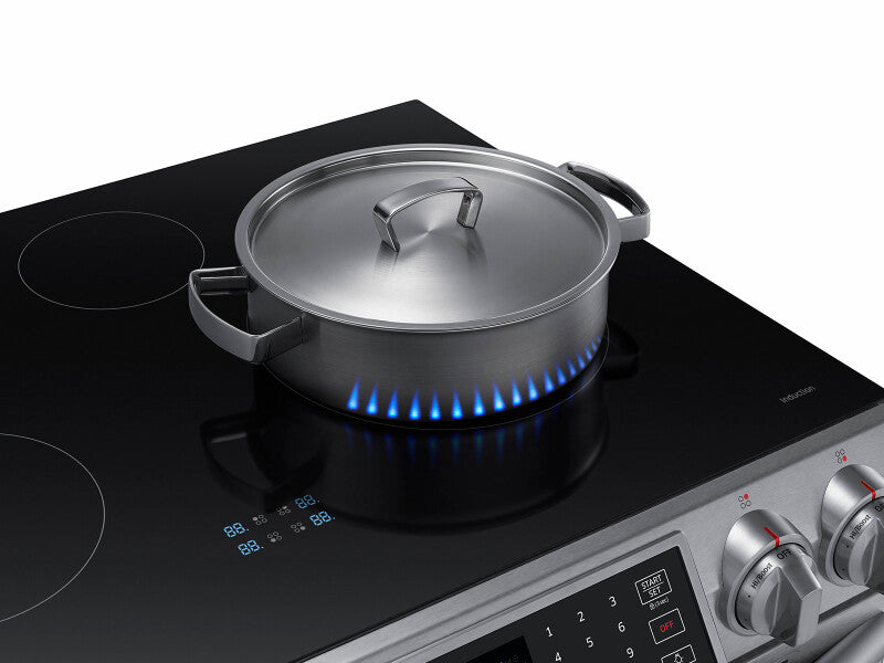 5.8 cu ft. Smart Slide-in Induction Range with Virtual Flame™ - (NE58K9560WSAA)