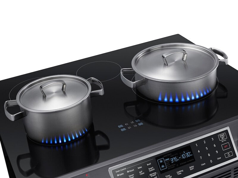 5.8 cu ft. Smart Slide-in Induction Range with Virtual Flame™ - (NE58K9560WSAA)