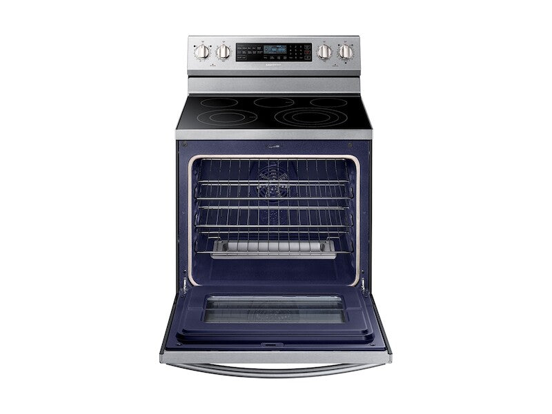 5.9 cu. ft. Freestanding Electric Range with True Convection & Steam Assist in Black Stainless Steel - (NE59N6650SG) - SAMSUNG