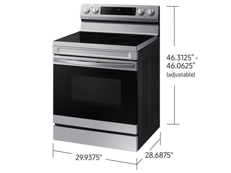 6.3 cu. ft. Smart Freestanding ENERGY STAR® Certified Electric Range with Air Fry in Stainless Steel - (NE63D6511SRAA) - SAMSUNG