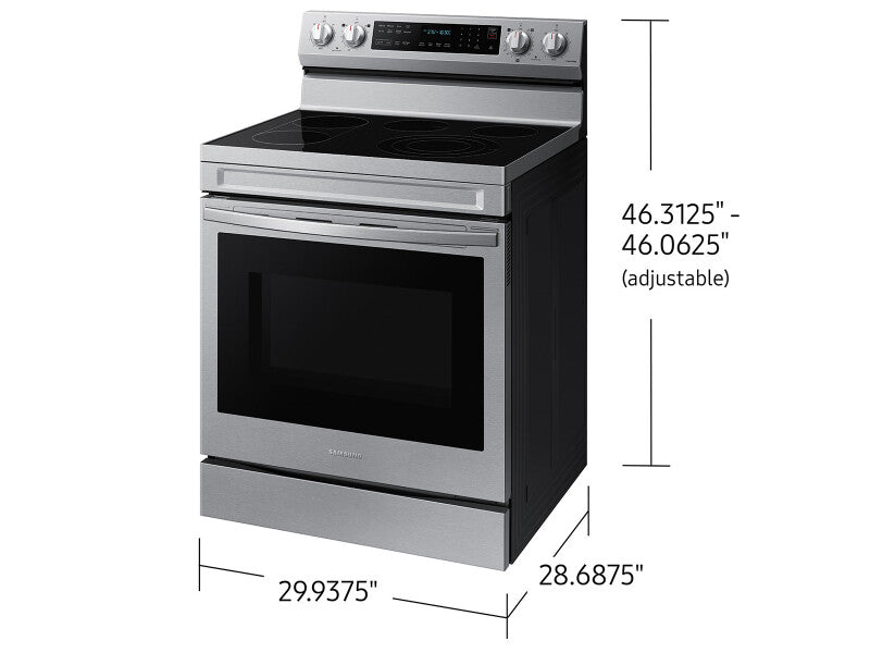 6.3 cu. ft. Smart Freestanding ENERGY STAR® Certified Electric Range with Air Fry and Griddle in Stainless Steel - (NE63D6711SRAA)