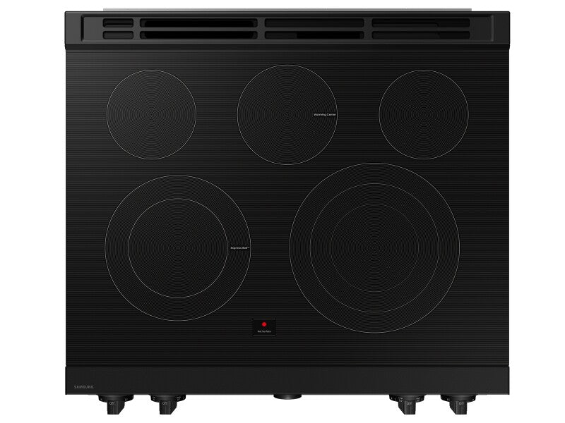 Bespoke 6.3 cu. ft. Smart Slide-In ENERGY STAR® Certified Electric Range with Air Fry in White Glass - (NSE6DB850212AA)