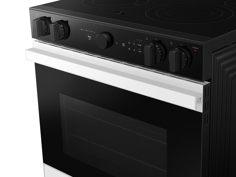 Bespoke 6.3 cu. ft. Smart Slide-In ENERGY STAR® Certified Electric Range with Air Fry in White Glass - (NSE6DB850212AA)