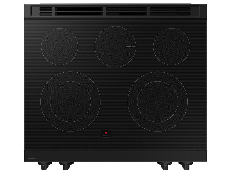 Bespoke 6.3 cu. ft. Smart Slide-In Electric Range with Precision Knobs in Stainless Steel - (NSE6DG8100SRAA)