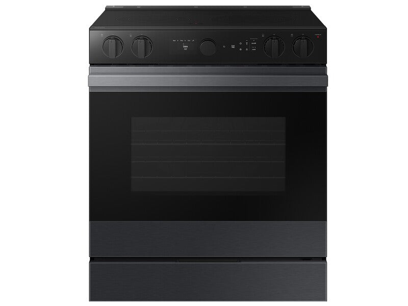 Bespoke 6.3 cu. ft. Smart Slide-In ENERGY STAR® Certified Electric Range with Air Fry in Matte Black Steel - (NSE6DG8502MTAA)