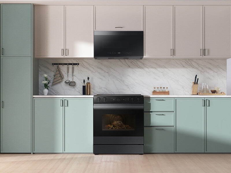 Bespoke 6.3 cu. ft. Smart Slide-In ENERGY STAR® Certified Electric Range with Air Fry in Matte Black Steel - (NSE6DG8502MTAA)