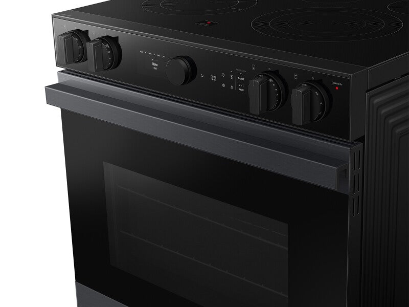 Bespoke 6.3 cu. ft. Smart Slide-In ENERGY STAR® Certified Electric Range with Air Fry in Matte Black Steel - (NSE6DG8502MTAA)