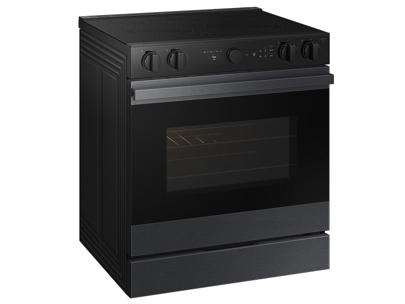Bespoke 6.3 cu. ft. Smart Slide-In ENERGY STAR® Certified Electric Range with Air Fry in Matte Black Steel - (NSE6DG8502MTAA)