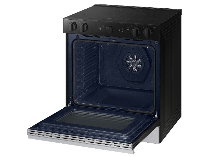 Bespoke 6.3 cu. ft. Smart Slide-In ENERGY STAR® Certified Electric Range with Air Fry in Stainless Steel - (NSE6DG8502SRAA)