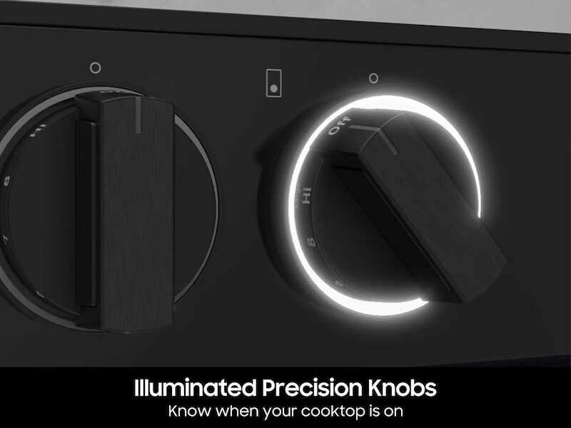 Bespoke Smart Slide-In Electric Range 6.3 cu. ft. with Flex Duo™ & Illuminated Precision Knobs in Stainless Steel - (NSE6DG8550SRAA)